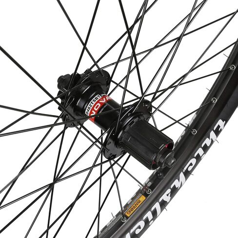 CyclingDeal - Compatible with Shinmano 9/10/11 Speed - 6 Bolts Disc Brake System - Bicycle Bike Wheelset - Novatec Hubs with QRs F100mm/R135mm - WTB ThickSlick Tyres 26" in Kuwait