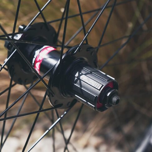 CyclingDeal - Compatible with Shinmano 9/10/11 Speed - 6 Bolts Disc Brake System - Bicycle Bike Wheelset - Novatec Hubs with QRs F100mm/R135mm - WTB ThickSlick Tyres 26" in Kuwait