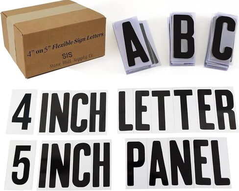 Stone Mill Supply Co 132 BLACK CHARACTER PACKS ONLY for XL LETTERBOARD Customizable Statement shelf Letter Ledges | Changeable Wall Menu Letter Board | Marquee Ledges | Custom Quotes and Inspriational in Saudi Arabia