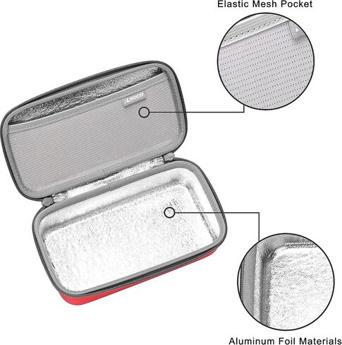RLSOCO Carrying Case for Asthma Inhaler for Kids and Adults,Inhaler Spacer Travel Case for Device,Mask and Other Accessories - Black (Case Only) in Saudi Arabia