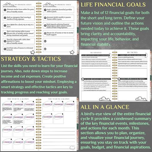 Budget Planner Budget Book 2024, 17-Month Bill Organizer from AUG. 2023 to DEC. 2024, Updated Financial Planner to Take Control of Your Money, 8.5" X 6.3", 4 Sets of Stickers in Saudi Arabia