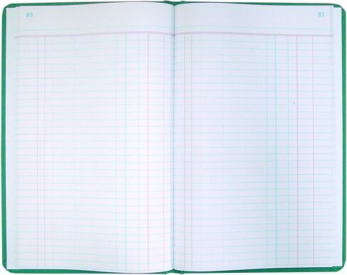 Brand Record Book, Green Canvas, 12.125 x 7.625", 150 Pages (A66150R) in Saudi Arabia
