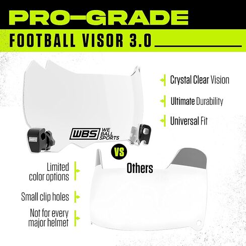 Football Visor 3.0, Fits Adult & Youth Football Helmets in Saudi Arabia