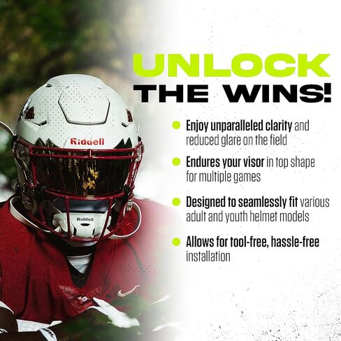 Football Visor 3.0, Fits Adult & Youth Football Helmets in Saudi Arabia