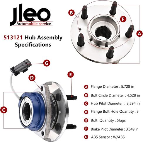 FWD Front Wheel Hub Bearing Assembly for Chevy Impala Monte Carlo, Cadillac DTS Eldorado Seville, Buick Century Lacrosse Regal, Pontiac Grand Prix Bonneville 513121 in Saudi Arabia