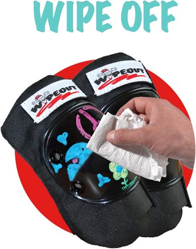 مجموعة وسادات Wipeout Dry Erase للأطفال مع وسادات للركبة، ووسادات للكوع، وواقيات للمعصم in Saudi Arabia