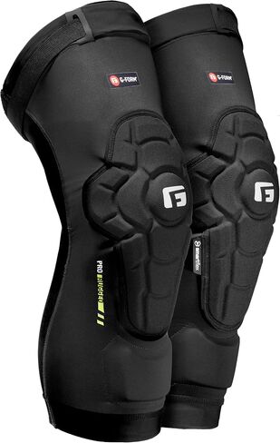 واقيات الركبة G-Form Pro-Rugged 2 MTB - وسادات الركبة للدراجات الجبلية للرجال والنساء - أسود، مقاس كبير للبالغين in Saudi Arabia