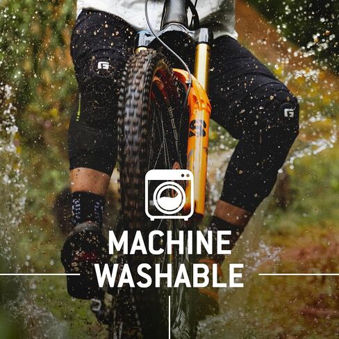 واقيات الركبة G-Form Pro-Rugged 2 MTB - وسادات الركبة للدراجات الجبلية للرجال والنساء - أسود، مقاس كبير للبالغين in Saudi Arabia