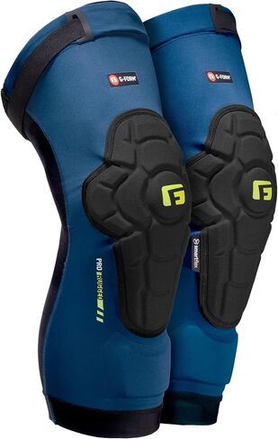 واقيات الركبة G-Form Pro-Rugged 2 MTB - وسادات الركبة للدراجات الجبلية للرجال والنساء - أسود، مقاس كبير للبالغين in Saudi Arabia