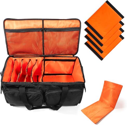Southern Regality | Cable Organizer Bag with Separate Cord Case | Padded Adjustable Nylon Zipper Bag for Cables – with 4 Adjustable Compartments | Multiple Pockets for Separating Small Items in Saudi Arabia