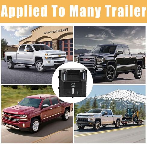 84108373 مجموعة مفاتيح التحكم في فرامل المقطورة متوافقة مع 2016-2022 شيفروليه جي إم سي كولورادو كانيون يوكون تاهو سيلفرادو سوبربان سييرا وحدة تحكم فرامل المقطورة السوداء in Kuwait