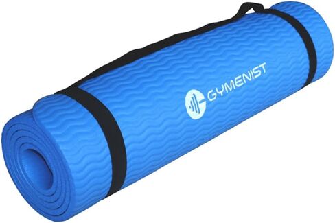 GYMENIST Thick Exercise Yoga Floor Mat Nbr 24 X 71 Inches, Great for Camping Cardio Workout Pilates Gymnastics in Saudi Arabia