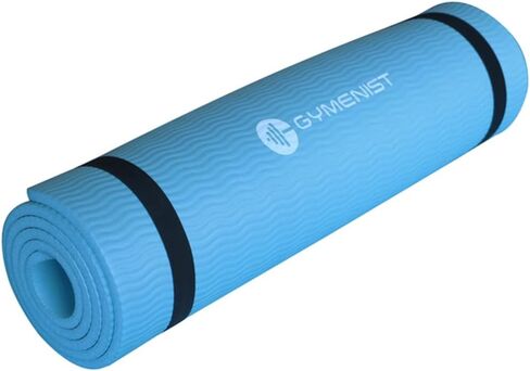 GYMENIST Thick Exercise Yoga Floor Mat Nbr 24 X 71 Inches, Great for Camping Cardio Workout Pilates Gymnastics in Saudi Arabia