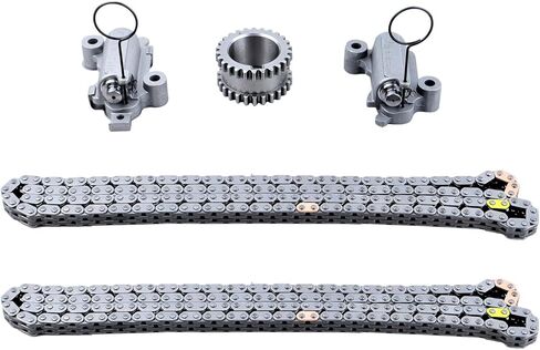 مجموعة سلسلة توقيت المحرك NOPOCA مع شداد متوافق مع 2017-2021 Ford F150 Ford Expedition Lincoln Navigator 3.5L V6 DOHC دليل شداد سلسلة التوقيت والعتاد العمود المرفقي HL3Z-6268-A in Kuwait