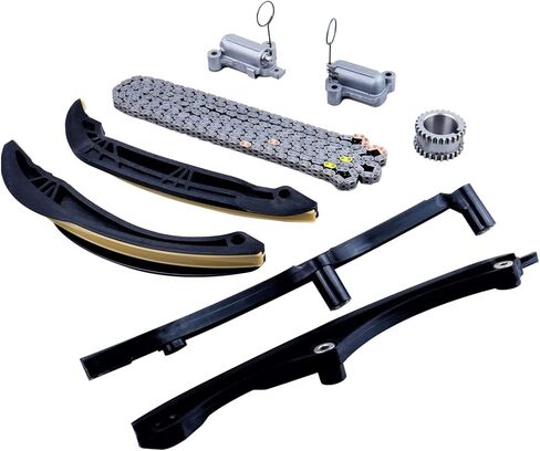 مجموعة سلسلة توقيت المحرك NOPOCA مع شداد متوافق مع 2017-2021 Ford F150 Ford Expedition Lincoln Navigator 3.5L V6 DOHC دليل شداد سلسلة التوقيت والعتاد العمود المرفقي HL3Z-6268-A in Kuwait