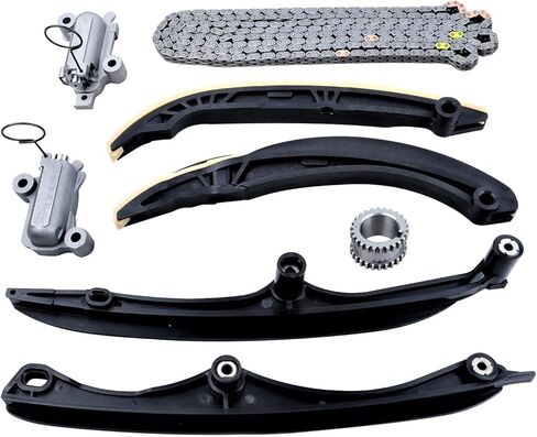 مجموعة سلسلة توقيت المحرك NOPOCA مع شداد متوافق مع 2017-2021 Ford F150 Ford Expedition Lincoln Navigator 3.5L V6 DOHC دليل شداد سلسلة التوقيت والعتاد العمود المرفقي HL3Z-6268-A in Kuwait
