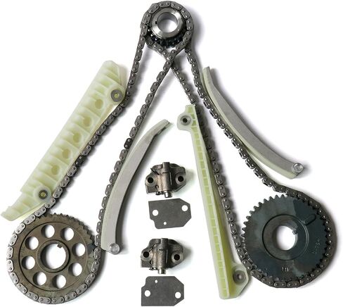 VLIGO Engine Timing Chain Kit 90387SG F6AZ-6L266-CA Compatible with 1997-2010 4.6L Ford E-150, F-150, EXPEDITION, MUSTANG, CROWN VICTORIA/Lincoln Town Car/Mercury Grand Marquis, Mountaineer in Saudi Arabia