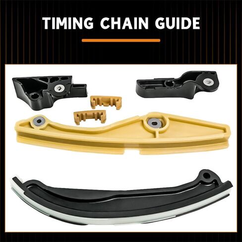 مجموعة سلسلة توقيت المحرك loosoo AT4Z6268C، متوافقة مع F-150/Flex/Taurus/Edge/Explorer/Mustang، Lincoln MKS/MKX/MKZ V6 3.7L 3.5L، شداد سلسلة التوقيت ودليل in Kuwait