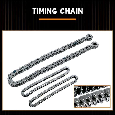 مجموعة سلسلة توقيت المحرك loosoo AT4Z6268C، متوافقة مع F-150/Flex/Taurus/Edge/Explorer/Mustang، Lincoln MKS/MKX/MKZ V6 3.7L 3.5L، شداد سلسلة التوقيت ودليل in Kuwait