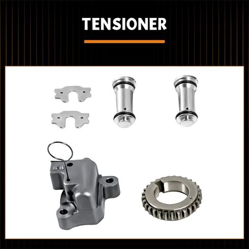 مجموعة سلسلة توقيت المحرك loosoo AT4Z6268C، متوافقة مع F-150/Flex/Taurus/Edge/Explorer/Mustang، Lincoln MKS/MKX/MKZ V6 3.7L 3.5L، شداد سلسلة التوقيت ودليل in Kuwait
