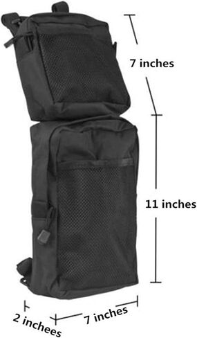 2 Pcs Universal ATV Hunting Bags ATV Fender Bag ATV Tank Saddle Bags Waterproof Rear Storage Bag Hanging Bag for ATV Dirt Bike, Camouflage, 18 * 7 * 2 Inch in Saudi Arabia