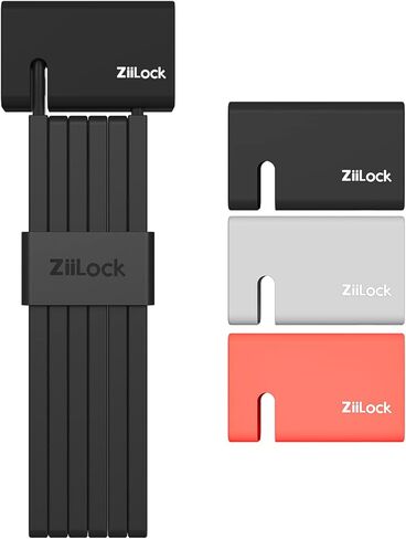 ZiiLock M - Compact Heavy-Duty Anti-Theft Folding Bike Lock with 3 Keys, Black, Gray, Red in Kuwait