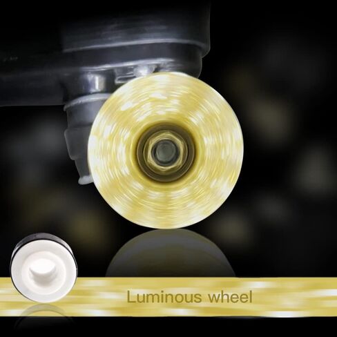 TUCANA 8 Pack Luminous Roller Skate Wheels (32 X 58 mm) for Indoor or Outdoor Double Row Skating, TPU Roller Skating Replacement Accessories (gold) in Saudi Arabia
