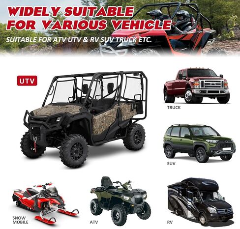 JFG RACING 4 Pack Shovel Mount Tool Holder Roof Rack Rubber Straps Mounting 1.5"-3.5" Diameter Tools And Equipment For 0.85"-2.5" Mounting Roll Bar ATV UTV RV SUV Truck Snowmobile in Saudi Arabia