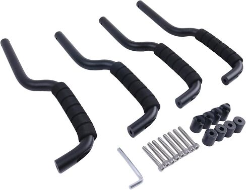 4PCS Front and Rear Roll Bar Grab Handles Compatible with Ford Bronco 2 and 4 Door 2021 2022 Black in Saudi Arabia