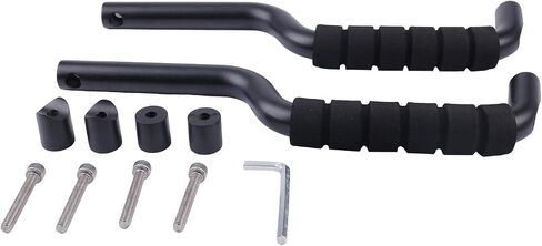 4PCS Front and Rear Roll Bar Grab Handles Compatible with Ford Bronco 2 and 4 Door 2021 2022 Black in Saudi Arabia