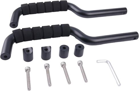4PCS Front and Rear Roll Bar Grab Handles Compatible with Ford Bronco 2 and 4 Door 2021 2022 Black in Saudi Arabia