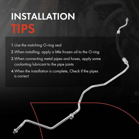 A-Premium A/C Liquid Line Hose Assembly Compatible with Chevrolet Silverado 1500 2014-2018, Cheyenne 2014, GMC Sierra 1500 2014-2018, Condenser to Evap, Without Orifice Tube in Saudi Arabia