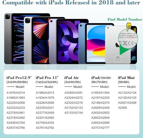 قلم ستايلس لجهاز iPad، شحن سريع لمدة 10 دقائق لقلم Apple iPad الجيل الأول/الثاني مع خاصية رفض راحة اليد، حساسية إمالة لجهاز iPad 6/7/8/9/10، iPad Pro 11 بوصة و12.9 بوصة، iPad Air 3/4/5، آيباد ميني 5/6 in Kuwait
