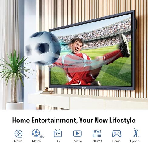 H11S-1 لوحة ذكية 65 بوصة، كاميرا ويب مدمجة، شاشة لمس 4K UHD IPS، لوحة بيضاء ذكية للمكتب والفصل الدراسي والمنزل in Kuwait