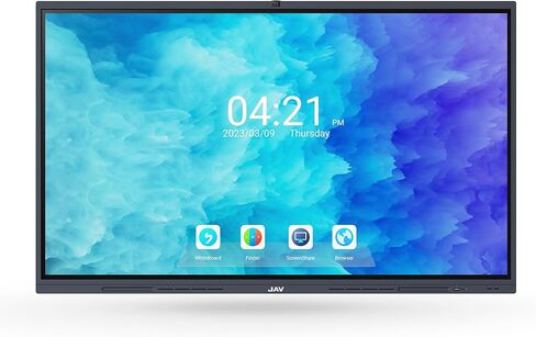 H11S-1 لوحة ذكية 65 بوصة، كاميرا ويب مدمجة، شاشة لمس 4K UHD IPS، لوحة بيضاء ذكية للمكتب والفصل الدراسي والمنزل in Kuwait