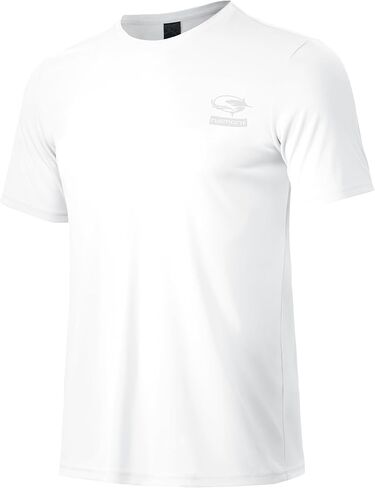 Haimont Men's UPF 50+ Sun Protection Fishing Shirts Short Sleeve Quick Dry Swim T-Shirt UV Workout Athletic Tee Shirt in Saudi Arabia