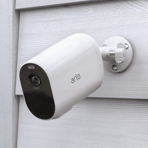 Arlo Essential XL Spotlight Camera | Wire-Free, 1080p Video | Color Night Vision 1 Year Battery Life, Motion Activated, Direct to Wi-Fi White (Renewed) in Saudi Arabia