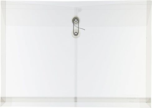 Pendaflex Expandable Poly String and Button Booklet Envelope, 14.5 x 9 Inches, Clear, 3 per Pack (63814-3) in Saudi Arabia