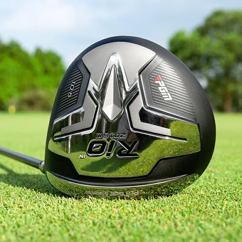PGM Men's Complete Golf Club Sets - 12 Pieces - 3 Wood (#1,3,5), 1 Hybrid (#4H), 6 Irons(#5,6,7,8,9,PW), 1 Sand Wedge (52°), 1 Putter - Golf Stand Bag - Titanium Club Head, Graptlite Shaft in Saudi Arabia