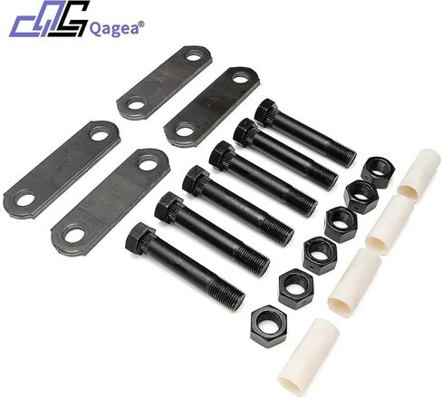 Qagea Trailer Shackle Kit, Trailer Shackles, Tandem Axle Trailer Kit Fit for Double Eye Spring (3,500 lbs-7,200 lbs Axles) （2 Pack） in Saudi Arabia