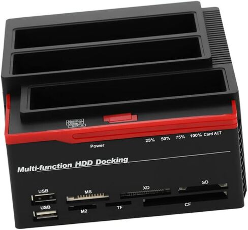 HDD Dock 3 HDD Dock Hard Disk Base 3 Disk Hard Disk Base Three Position Hard Disk Base Hard Disk Black Card Reader Usb3.0 Hard Disk Base Hard Disk Base in Saudi Arabia