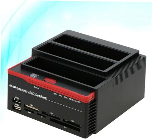 HDD Dock 3 HDD Dock Hard Disk Base 3 Disk Hard Disk Base Three Position Hard Disk Base Hard Disk Black Card Reader Usb3.0 Hard Disk Base Hard Disk Base in Saudi Arabia