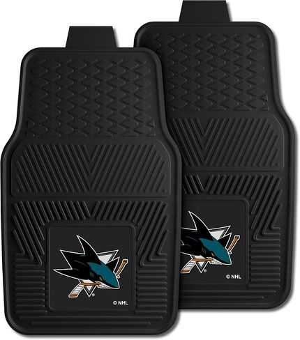 سجادة سيارة FANMATS NHL San Jose Sharks قطعتين من الفينيل شديدة التحمل، 45.72 سم × 68.58 سم in Kuwait