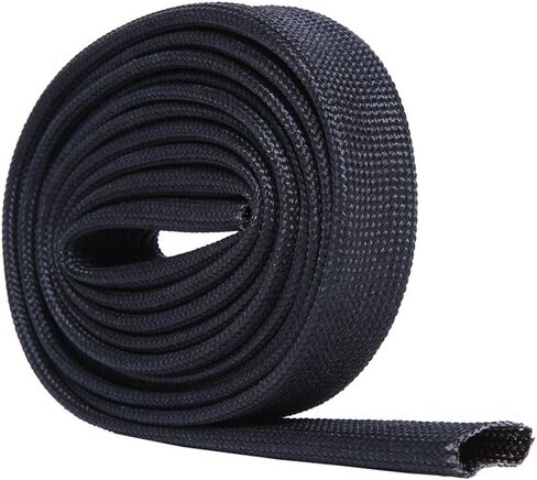 Heat Sleeve Fiberglass Adjustable Heat Shield Sleeve Black Color (10FT X 6MM(1/4'')) in Saudi Arabia