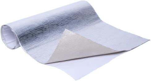HiwowSport Aluminized Heat Shield Thermal Barrier Adhesive Backed Heat Sleeve (10'' X 24'') in Saudi Arabia