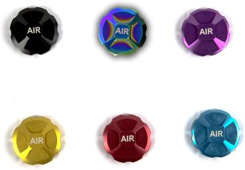 CNC Aluminum Alloy Cycling Mountain Bike Air Gas Fork Value Cover MTB Front Fork Cap Protector Replacement Part Accessory ((Colorful)) in Saudi Arabia