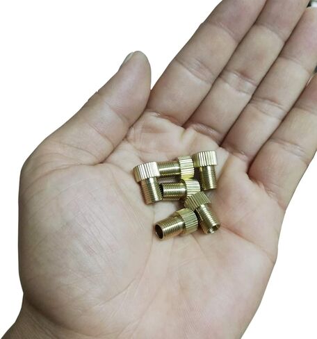 محول صمام بريستا من النحاس مع أغطية قيمة - محول بريستا إلى شريدر - من فرنسا/المملكة المتحدة إلى الولايات المتحدة - منفاخ إطارات الدراجة، أدوات ضاغط هواء للدراجة لتضخيم الإطارات باستخدام مضخة قياسية أو ضاغط هواء in Kuwait