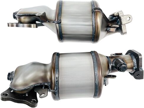 محول حفاز أمامي يسار ويمين من ABYSMAUTO متوافق مع Honda Pilot 2009-2021/ Accord 2008-2017/ Odyssey 2008-2019 3.5L محول حفاز مناسب مباشرة Euro 5 16658 16643 (متوافق مع EPA) in Kuwait