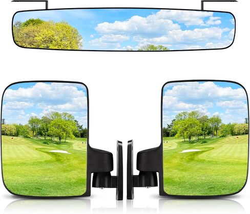 BETOOLL HW9008 Golf Cart Folding Side View Mirrors For Club Car, EZGO, Yamaha, Star, Zone Carts in Saudi Arabia