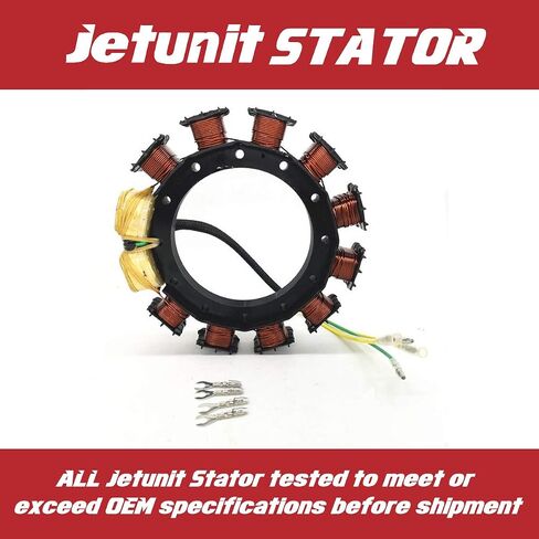 Stator for Mercury 174-2075K1 Outboard 30,40,45,50,55,60,65,75,90 HP Jet 398-832074A5 832074A11 832075A13 832075A14 9873A15 9873A18 9873A29 2 Stroke 2/3 Cylinder 9-Amp 1995-2005 in Saudi Arabia